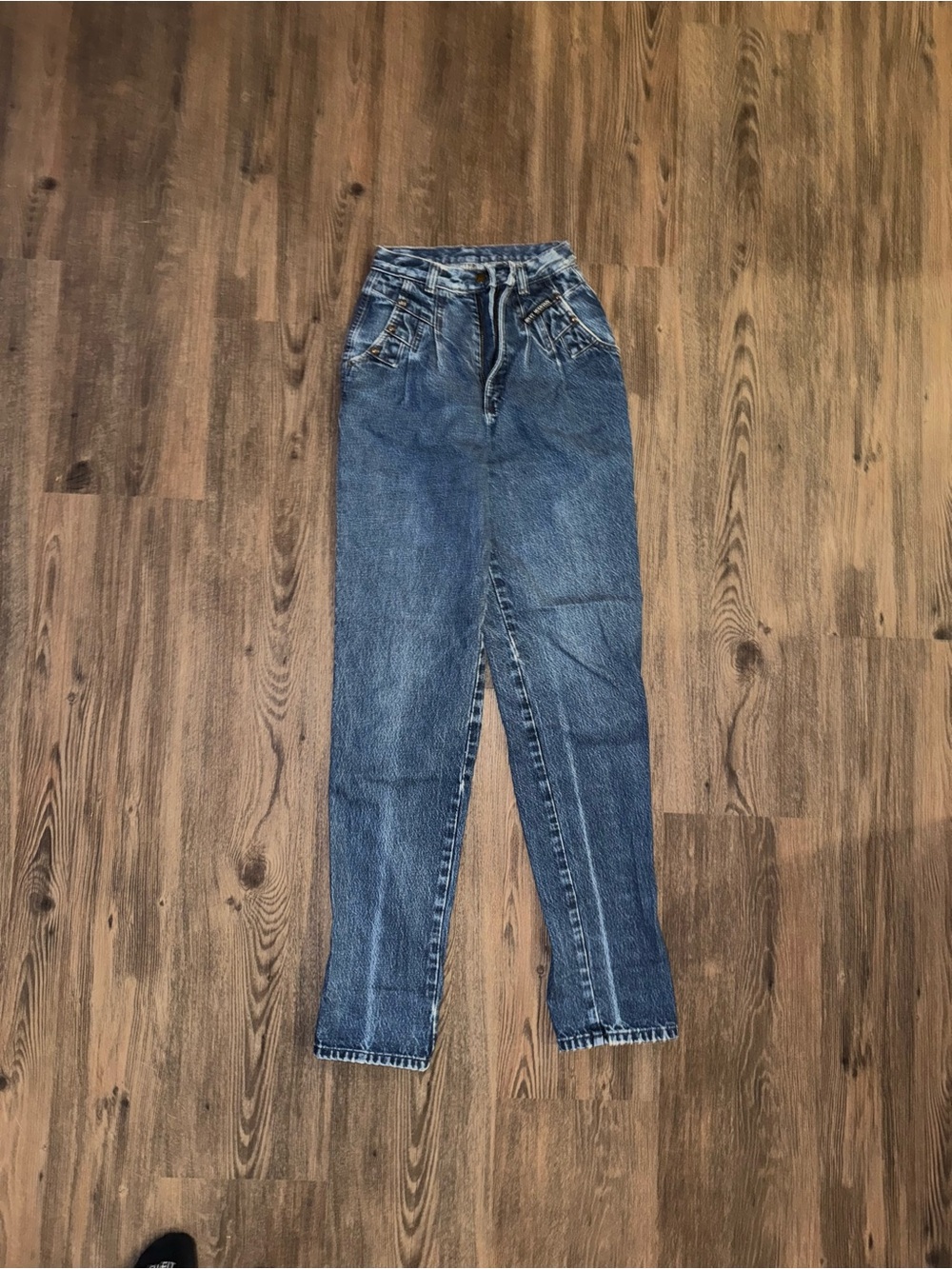 Vintage Rockies High-Waist Blue Denim Jeans for Women